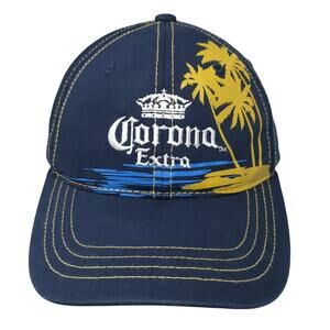Corona Extra Strapback Baseball Cap Blue One Size Adjustable H3 Sportgear